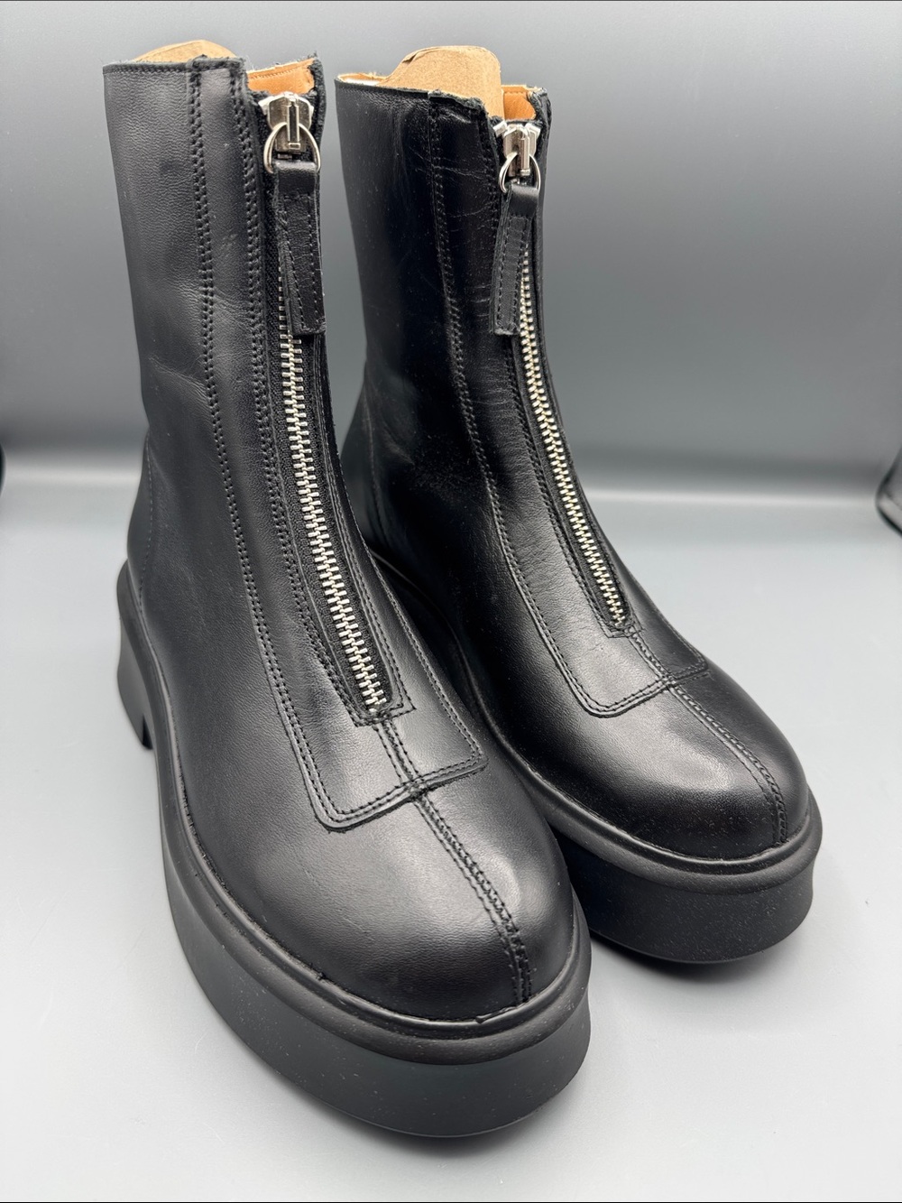 Steve Madden Jones Leather Boots - Picture 1 of 4